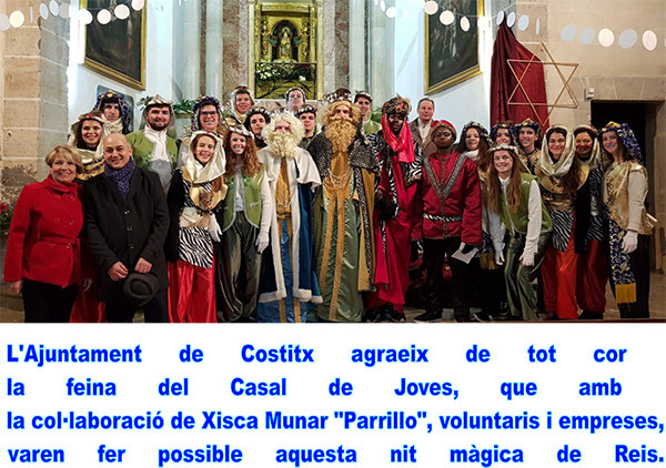 Agraïment de l'Ajuntament de Costitx