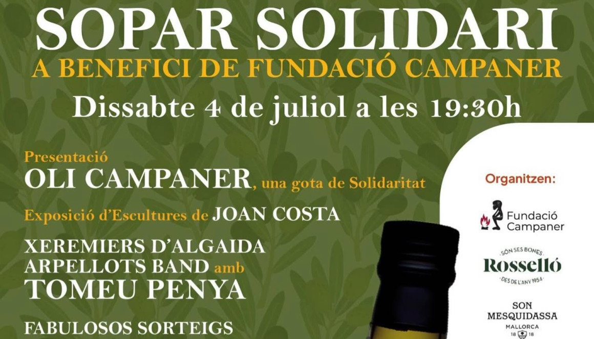 Sopar solidari a benefici de la Fundació Campaner